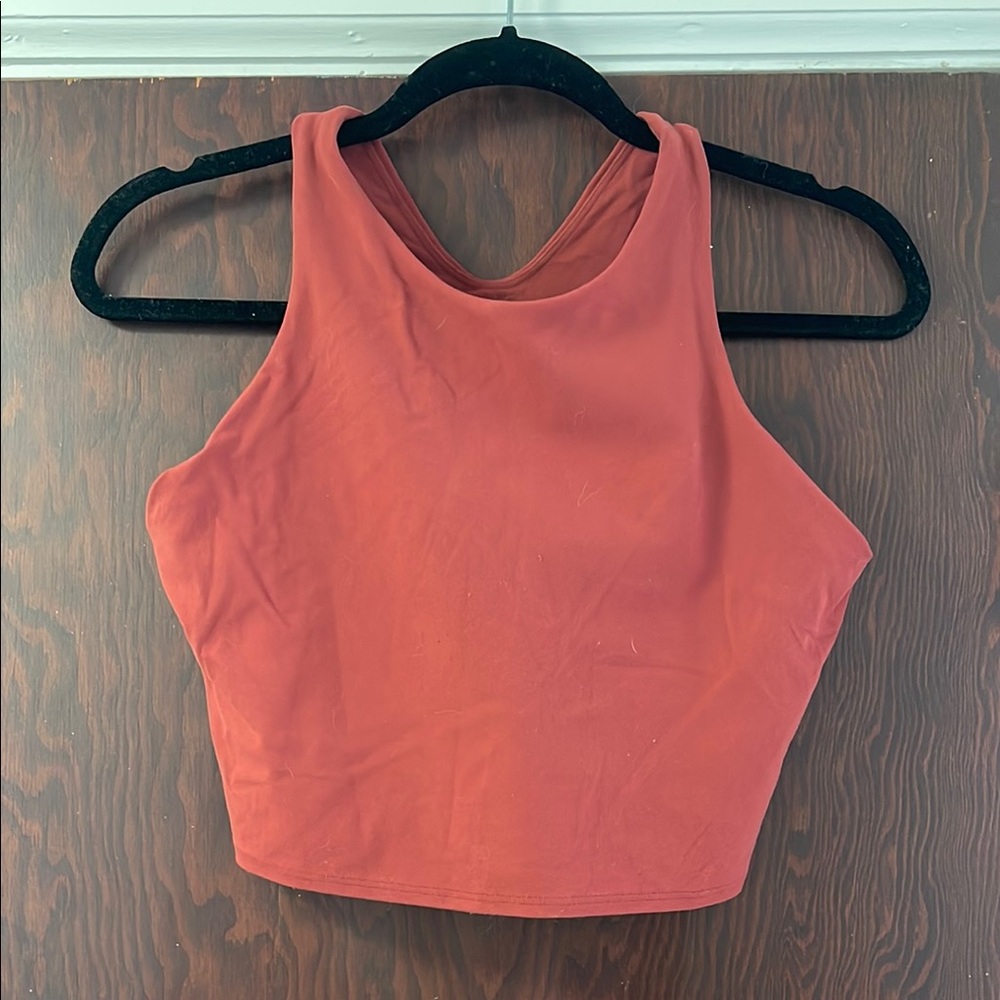 Women's Athleta Rust Sleeveless crop Top